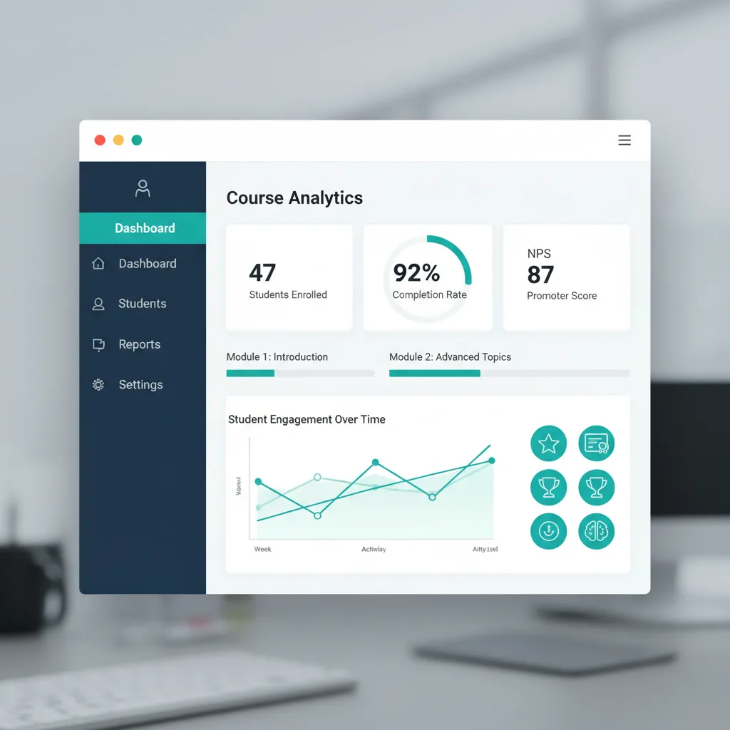 Dashboard LMS de María